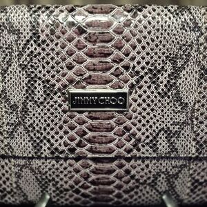 Jimmy Choo Pink Snakeskin Women's Bag